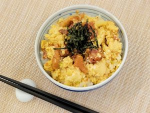 レンジで簡単親子丼
